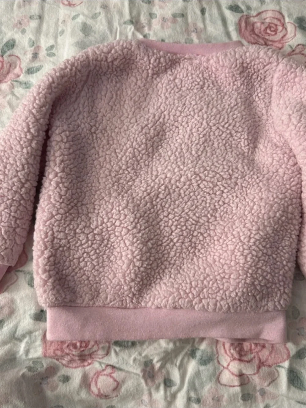 Nike Kids Pink Sherpa Pullover Sweatshirt